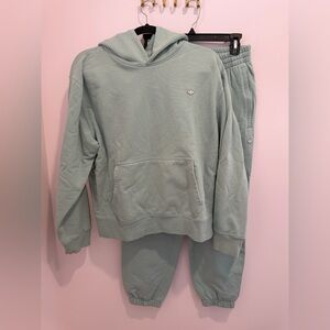 Adidas Hoodie and Jogger Set, Mint Color, Size Medium